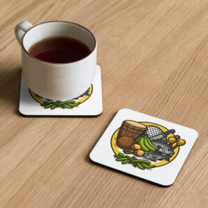 Cork-back coaster