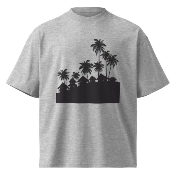 Unisex organic oversized high neck t-shirt