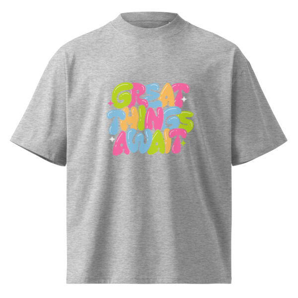 Unisex organic oversized high neck t-shirt