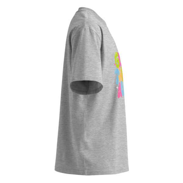 Unisex organic oversized high neck t-shirt - Image 3