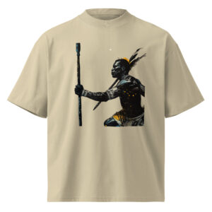 Unisex organic oversized high neck t-shirt