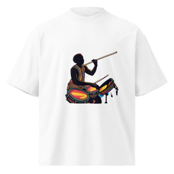 Unisex organic oversized high neck t-shirt