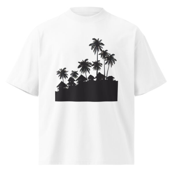 Unisex organic oversized high neck t-shirt - Image 5