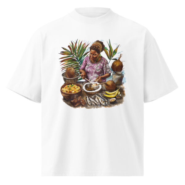 Unisex organic oversized high neck t-shirt - Image 5