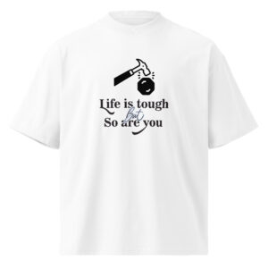 Unisex organic oversized high neck t-shirt