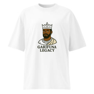 Unisex organic oversized high neck t-shirt