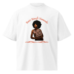 Unisex organic oversized high neck t-shirt
