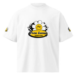 Unisex organic oversized high neck t-shirt