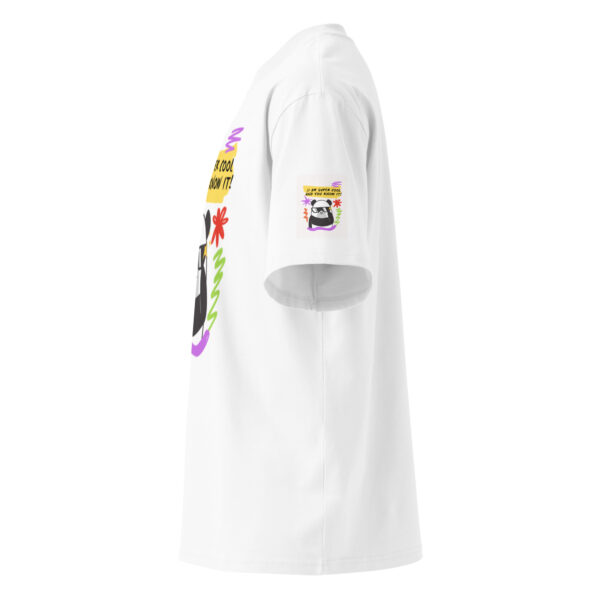 Unisex organic oversized high neck t-shirt - Image 4