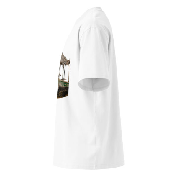 Unisex organic oversized high neck t-shirt - Image 4