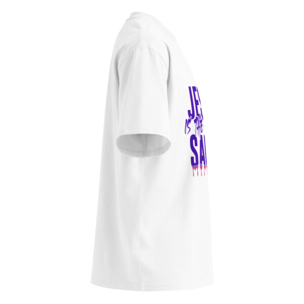 Unisex organic oversized high neck t-shirt - Image 3