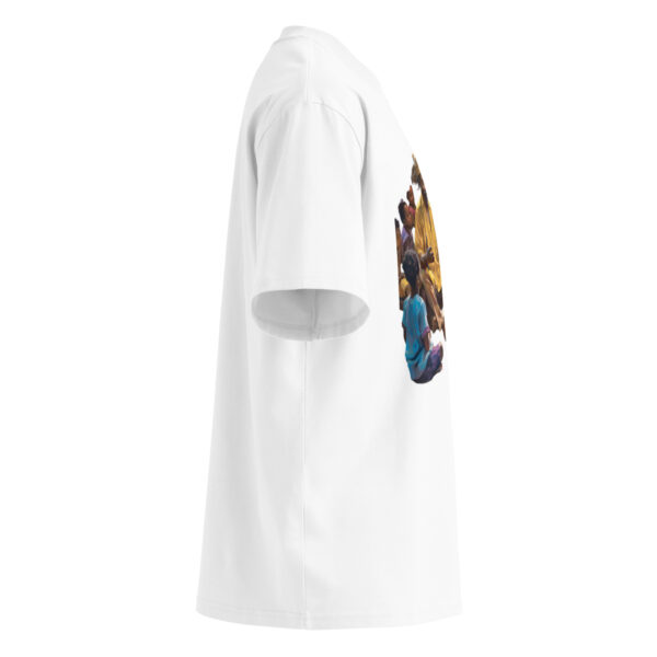 Unisex organic oversized high neck t-shirt - Image 3