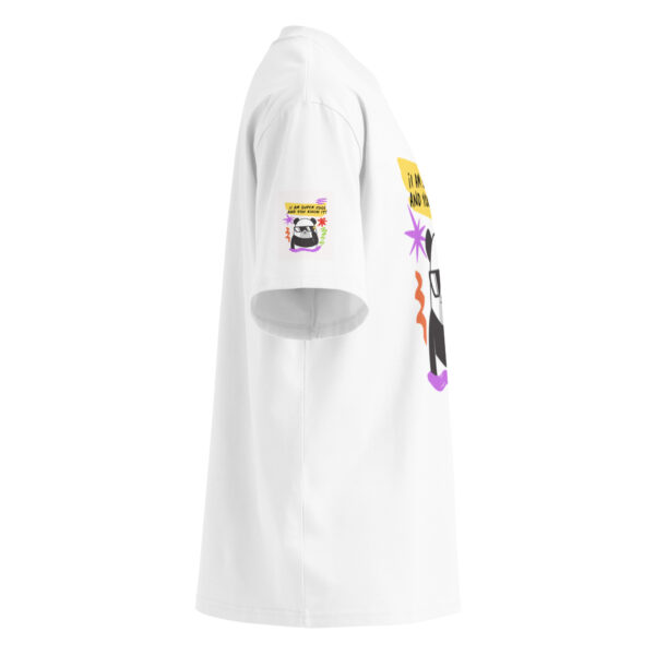 Unisex organic oversized high neck t-shirt - Image 3