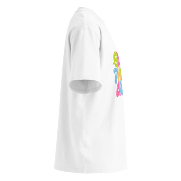 Unisex organic oversized high neck t-shirt - Image 3