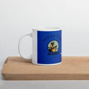 White glossy mug