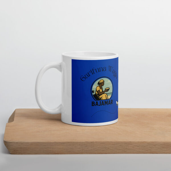 White glossy mug