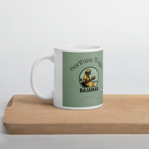 White glossy mug