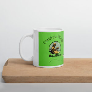 White glossy mug