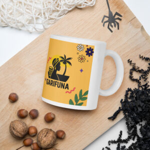 White glossy mug