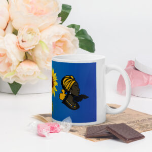 White glossy mug