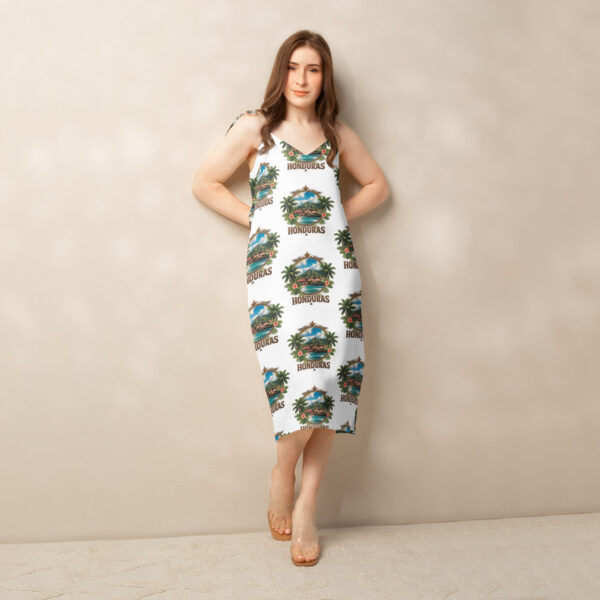 Tie-strap midi dress