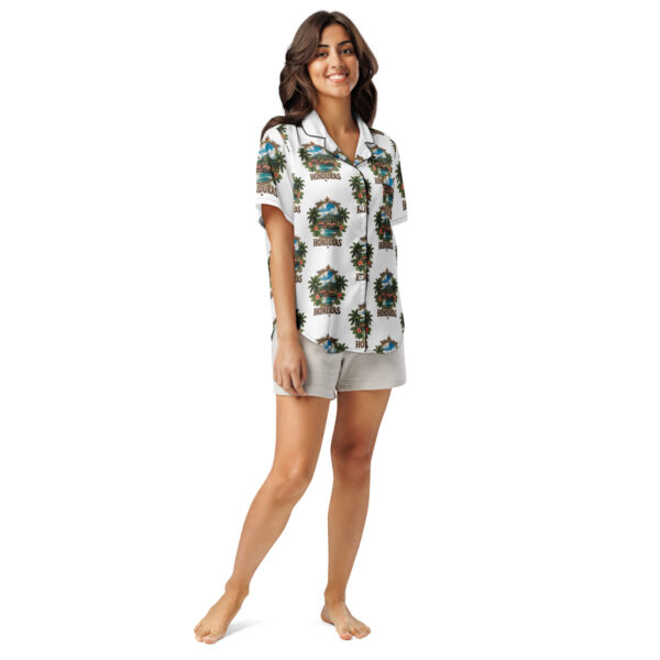 All-over print women’s short sleeve pajama top - Image 4